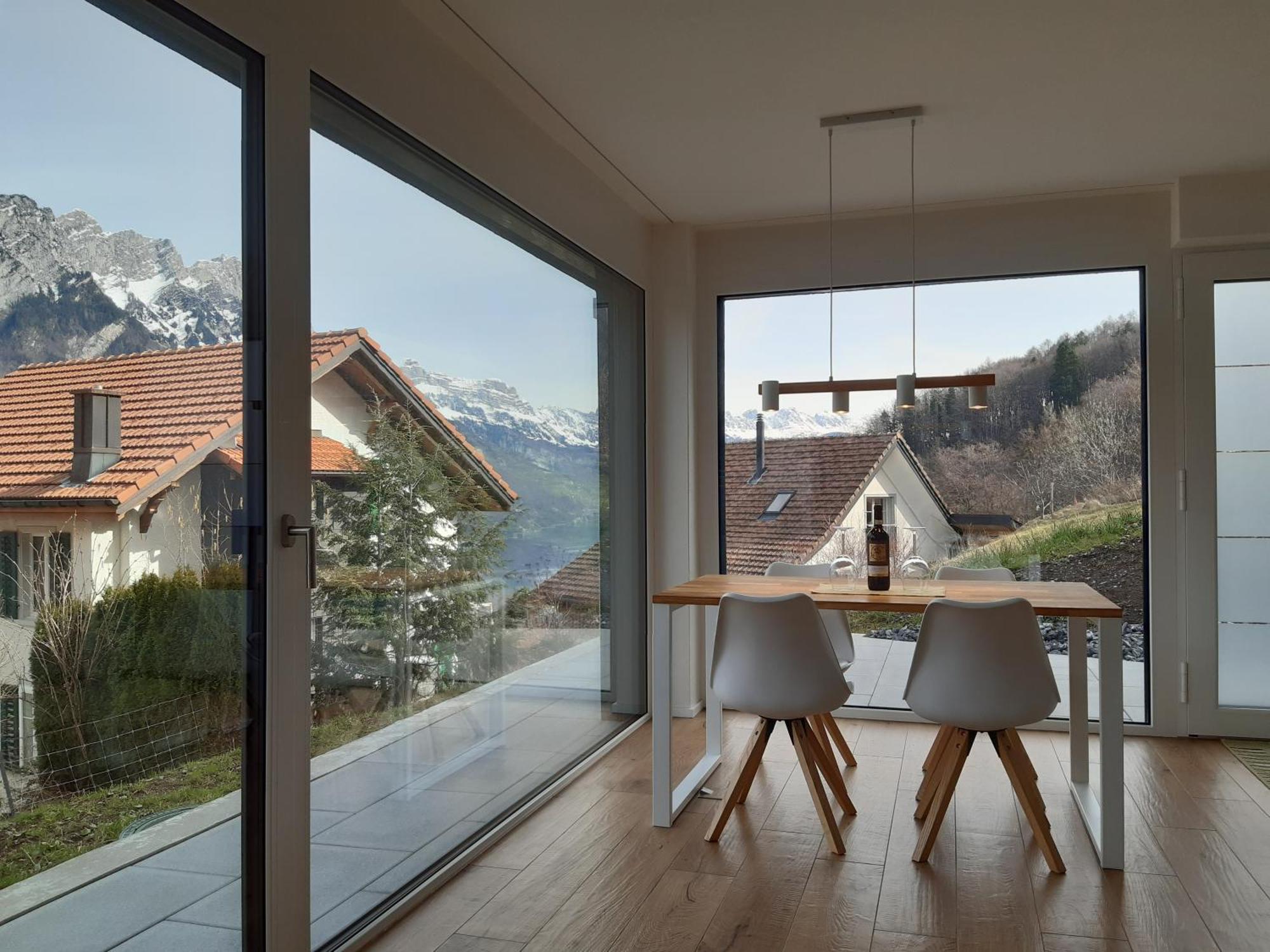 Apartment Panorama Am Walensee In Neubau-Villa Obstalden 外观 照片